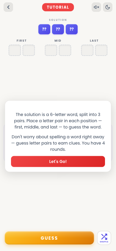 Pairdle elimination strategy