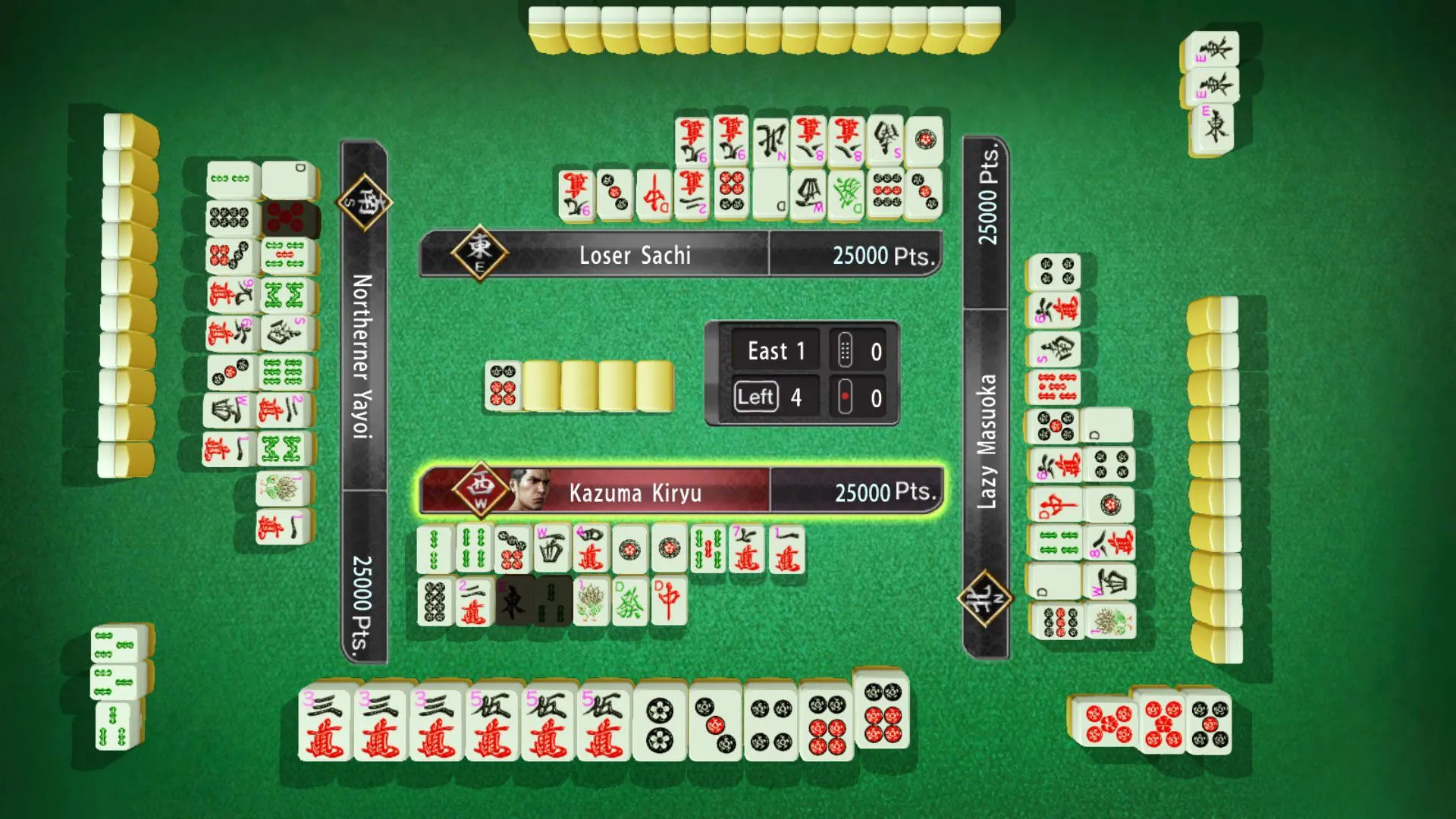 Yakuza/Like a Dragon mahjong parlor scene